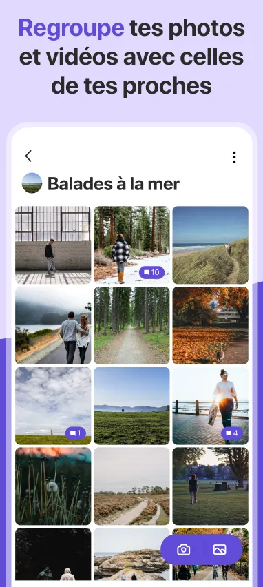 Les photos de tous les proches réunies dans un album
